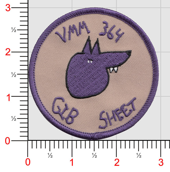 Official VMM-364 Purple Foxes "Special Fox" Qual patches