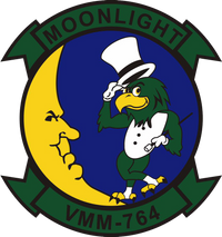 Officially Licensed USMC VMM-764 Moonlight Sticker