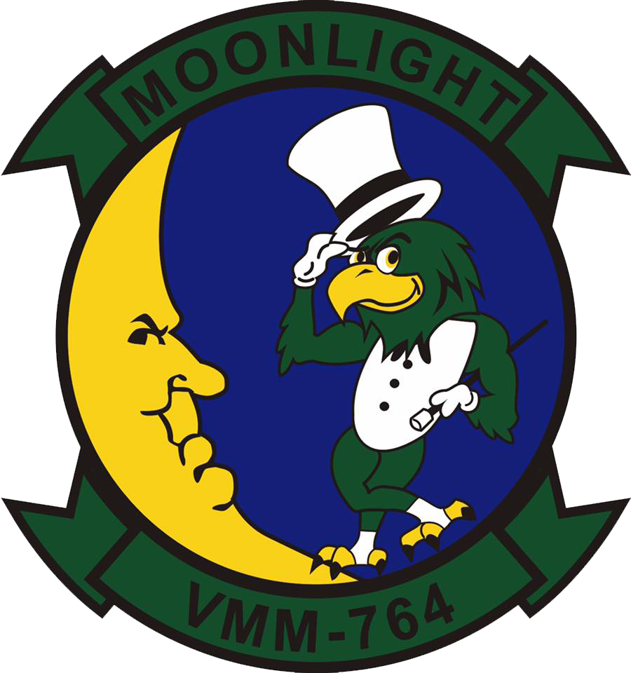 Officially Licensed USMC VMM-764 Moonlight Sticker
