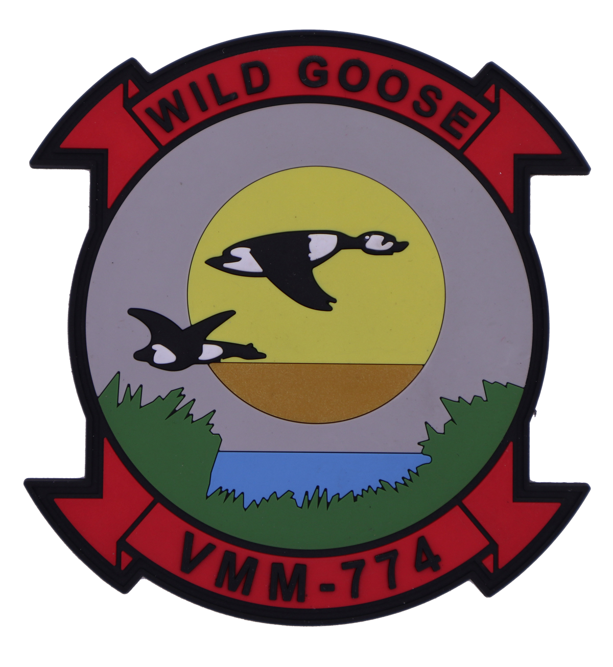 Officially Licensed USMC VMM-774 Wild Goose PVC Squadron Patches