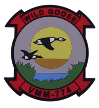 Officially Licensed USMC VMM-774 Wild Goose PVC Squadron Patches