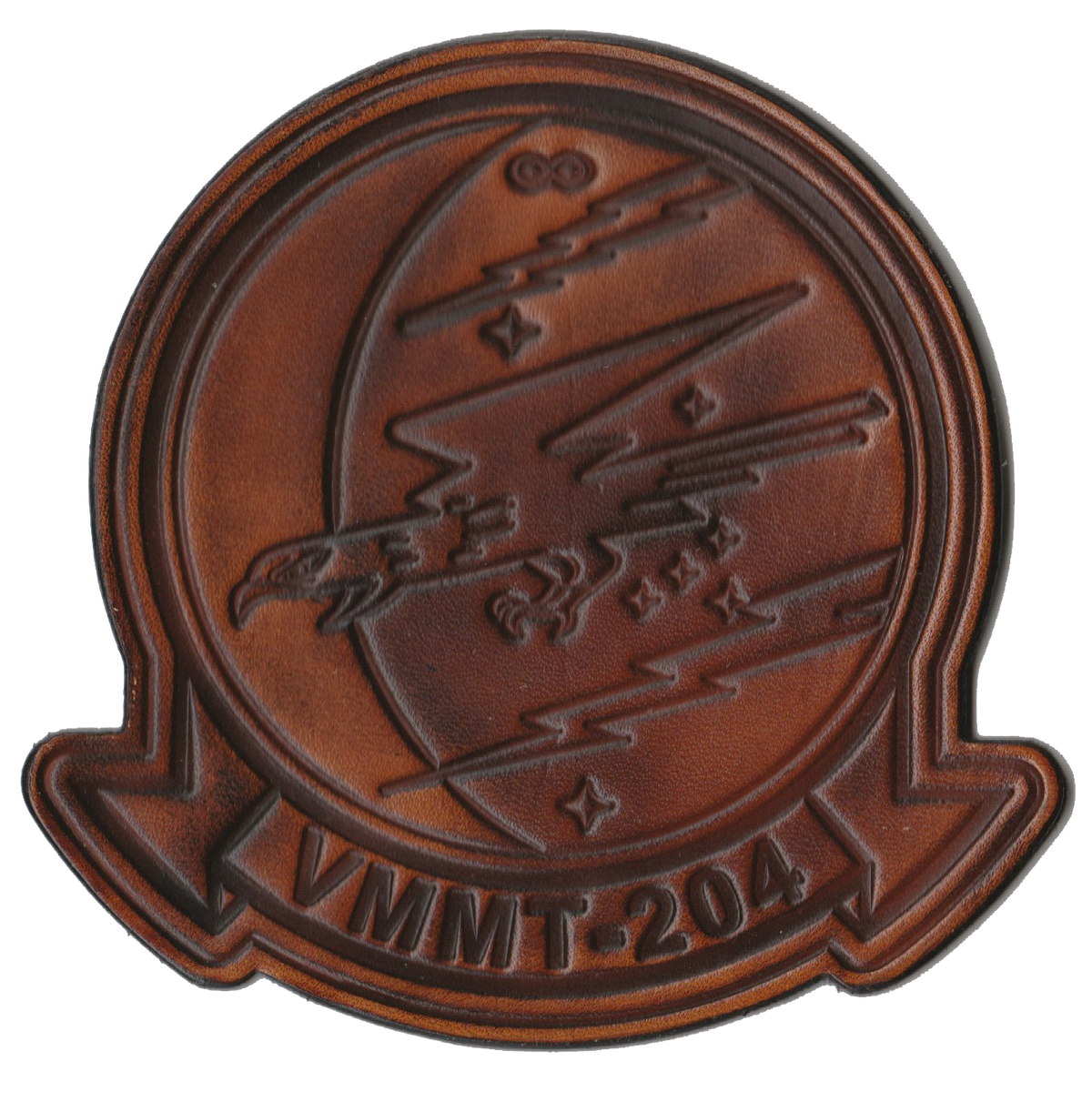 Officially Licensed USMC VMMT-204 Raptors Leather Patches