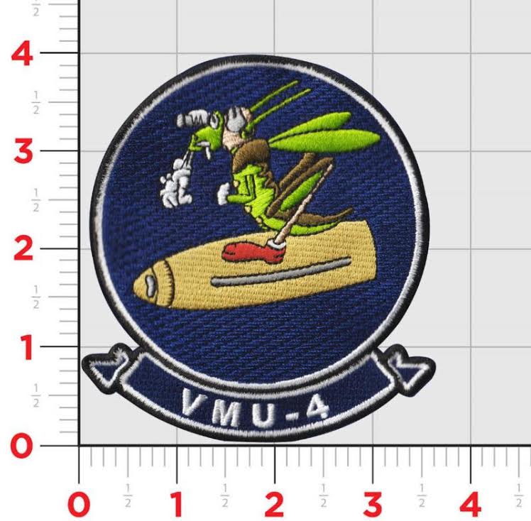 Officially Licensed USMC VMU-4 Grasshoppers (Evil Eyes) Patch