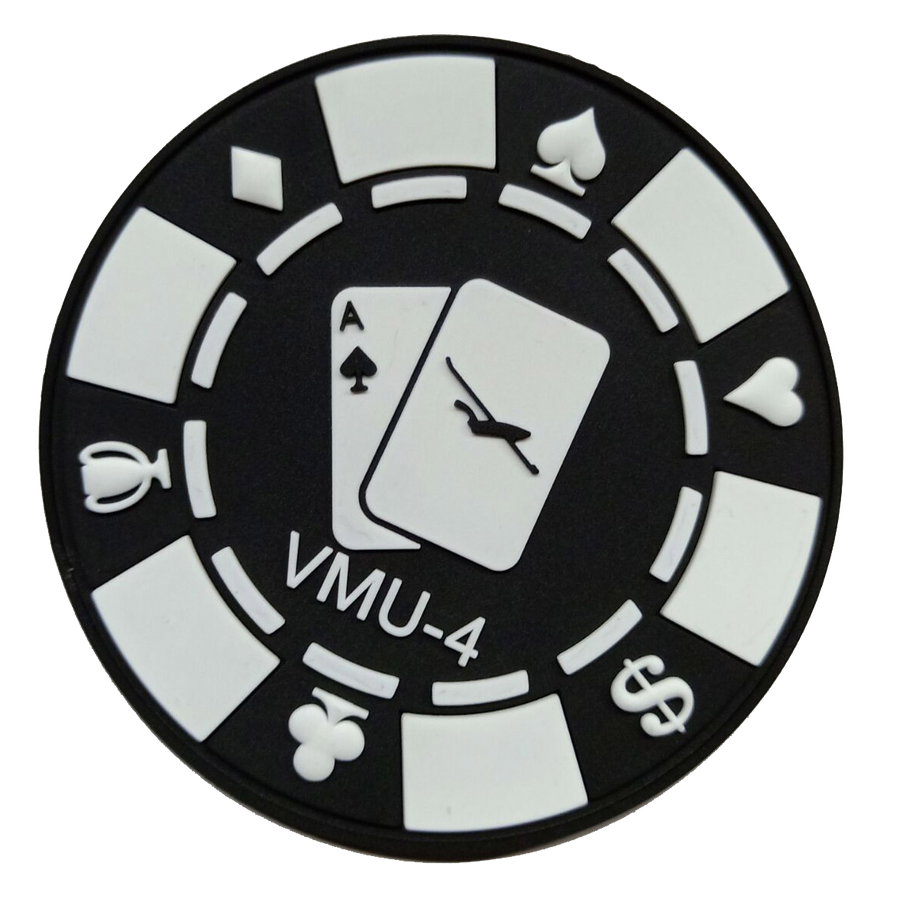Official VMU-4 Evil Eyes Poker Chip PVC Patch