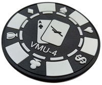 Official VMU-4 Evil Eyes Poker Chip PVC Patch