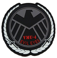Official VMU-4 Evil Eyes Shield PVC Patch