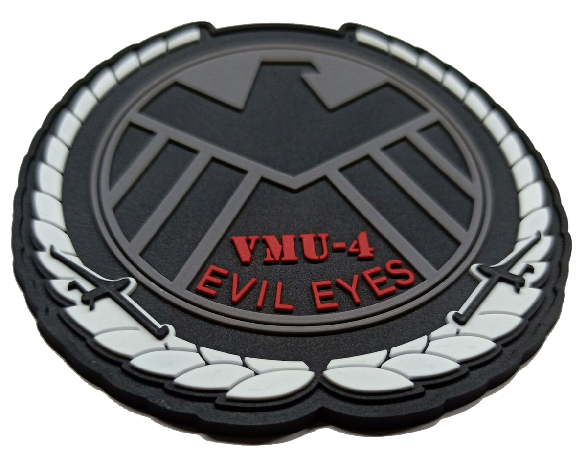 Official VMU-4 Evil Eyes Shield PVC Patch