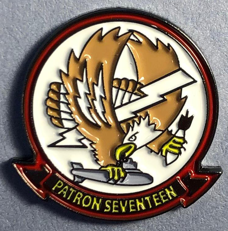 VP-17 White Lightning Pin