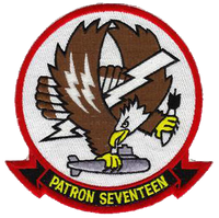 Officially Licensed US Navy VP-17 White Lightenings Patch