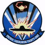 Officially Licensed US Navy VP-31 Black Lightning Patch