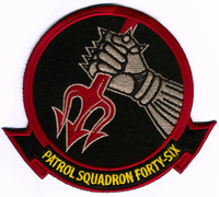 Officially Licensed US Navy VP-46 Gray Knights "Backstabber" Patches