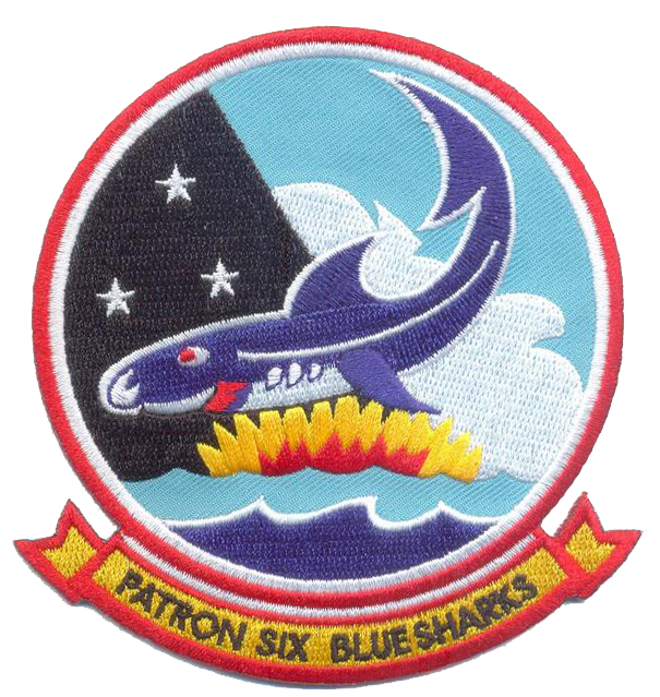 Officially Licensed US Navy VP-6 Blue Sharks Patch