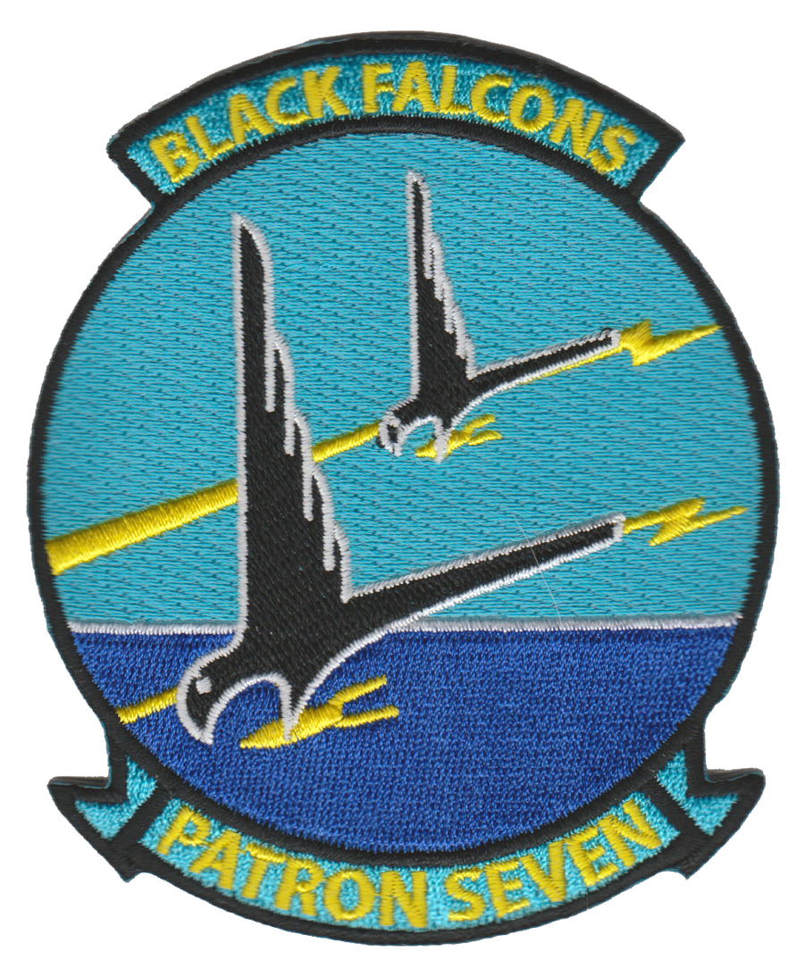 Officially Licensed US Navy VP-7 Black Falcons Patch