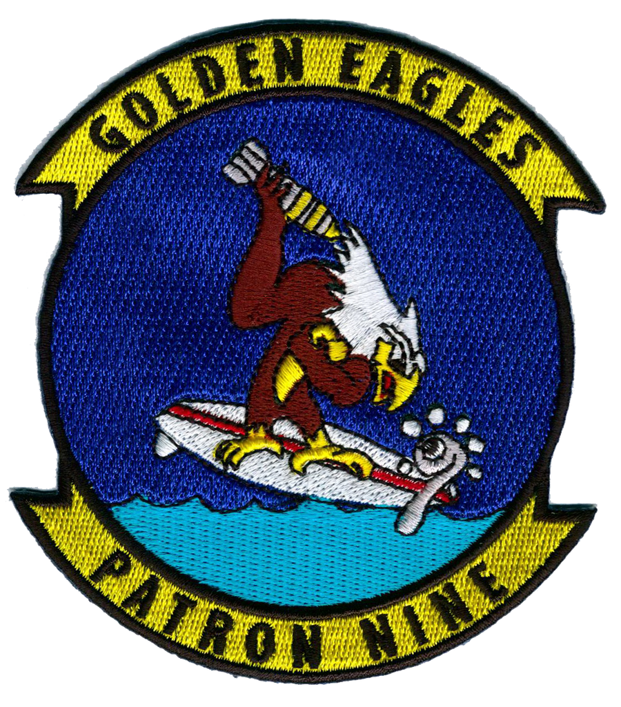 Officially Licensed US Navy VP-9 Golden Eagles Patch