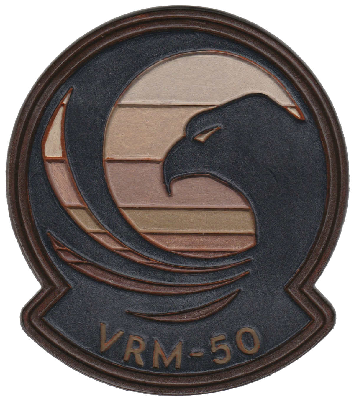 Officially Licensed US Navy VRM-50 Sunhawks Leather Patches