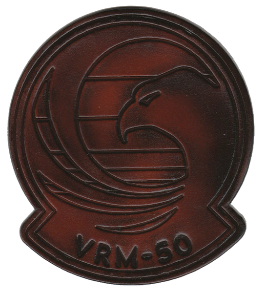 Officially Licensed US Navy VRM-50 Sunhawks Leather Patches