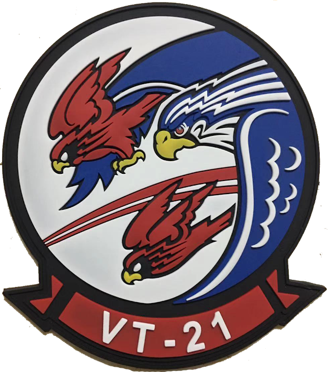 Officially Licensed VT-21 Red Hawks PVC Patches