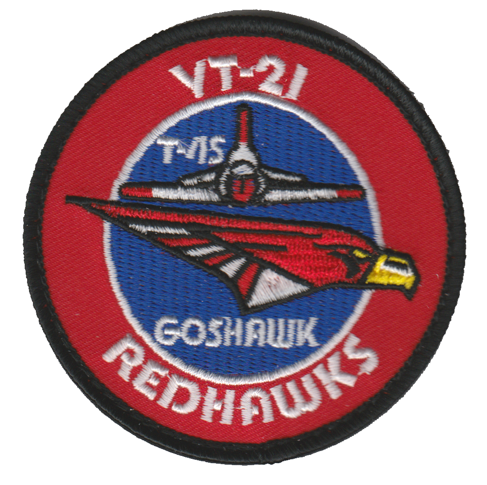 Official VT-21 Redhawks T-45 Goshawk Shoulder Patches