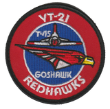 Official VT-21 Redhawks T-45 Goshawk Shoulder Patches
