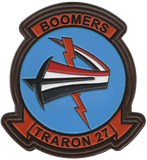 Officially Licensed US Navy VT-27 Boomers Leather Squadron Patches