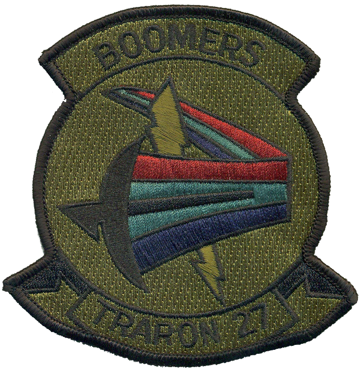 Officially Licensed US Navy VT-27 Boomers Squadron Patch