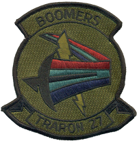 Officially Licensed US Navy VT-27 Boomers Squadron Patch