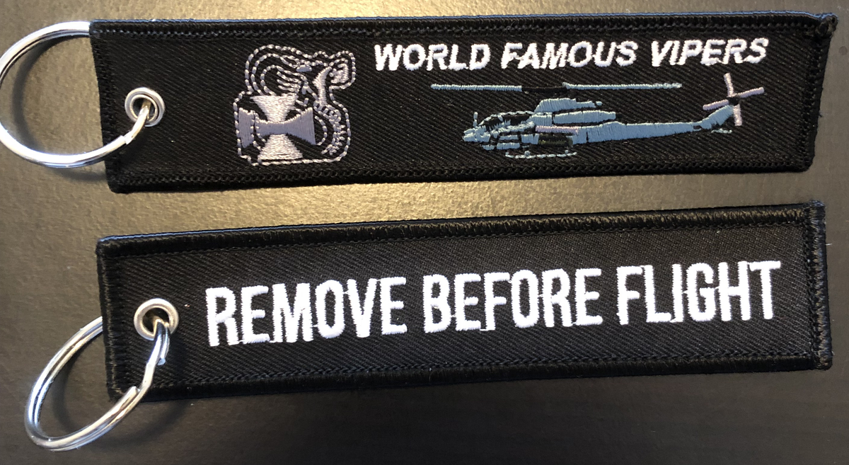HMLA-169 Vipers REMOVE BEFORE FLIGHT AH-1Z Key Ring