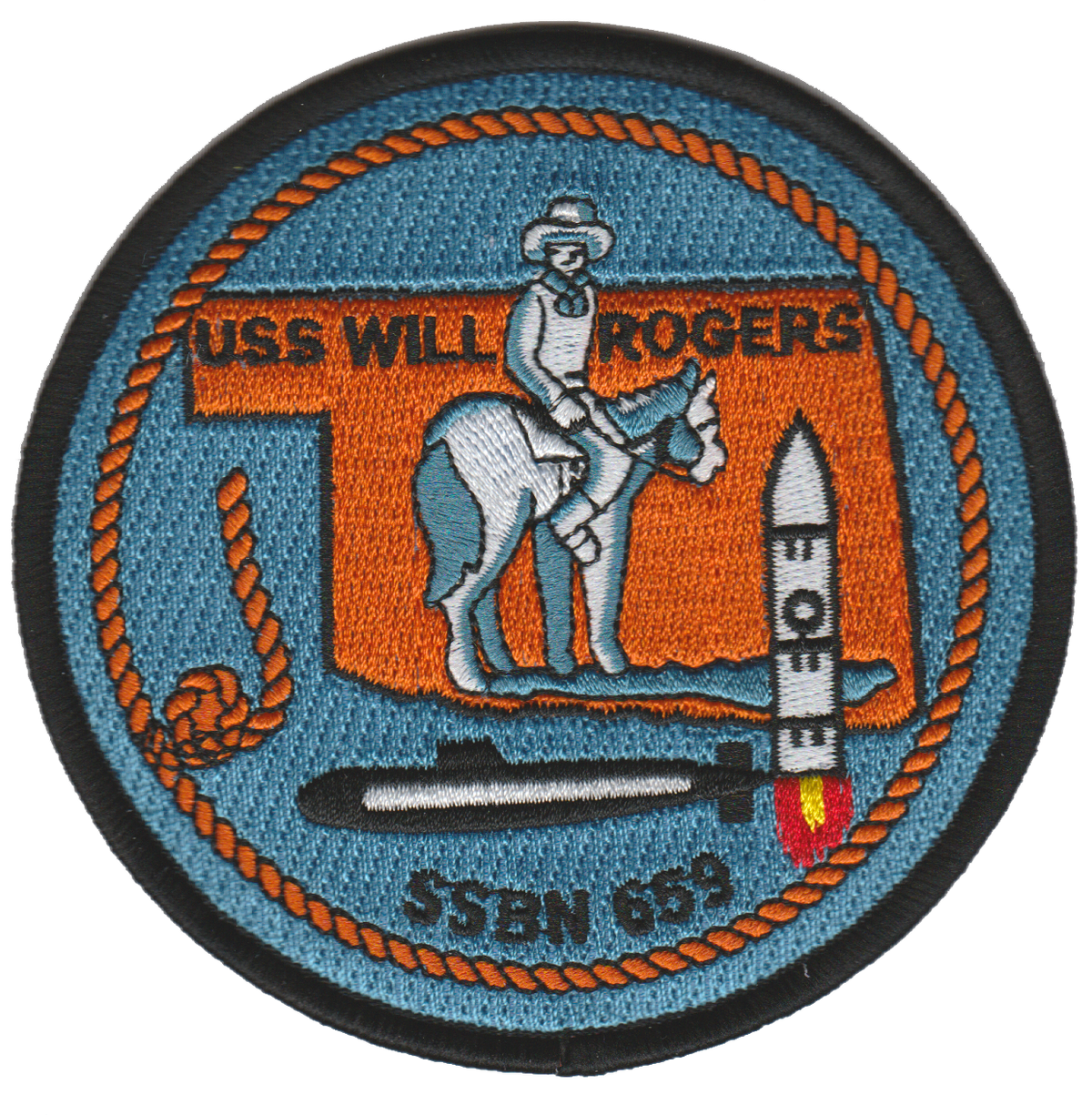 USS Will Rogers SSBN-659 Patch (R)