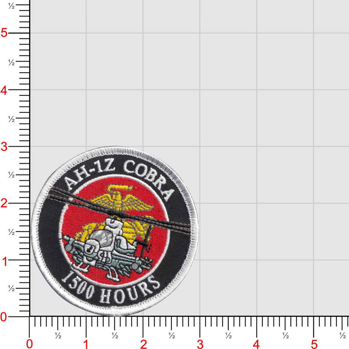 Officially Licensed USMC AH-1Z TMS Hours Patches