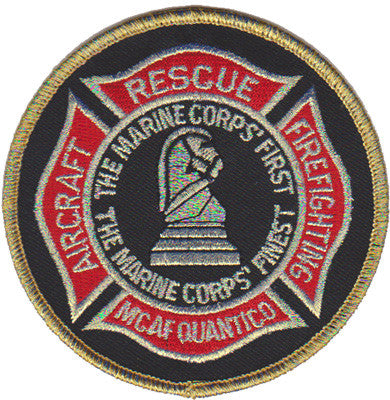 Officially Licensed USMC Crash Crew MCAF Quantico Patch