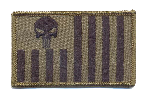 US Customs Ensign with Punisher Skull Patch (CBP Ensign)