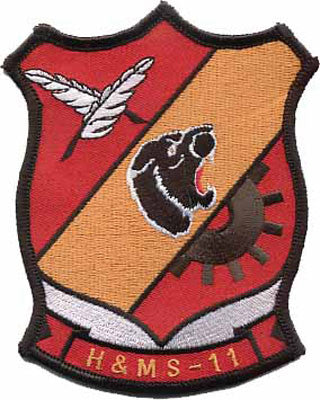 Officially Licensed USMC H&MS-11 Patch