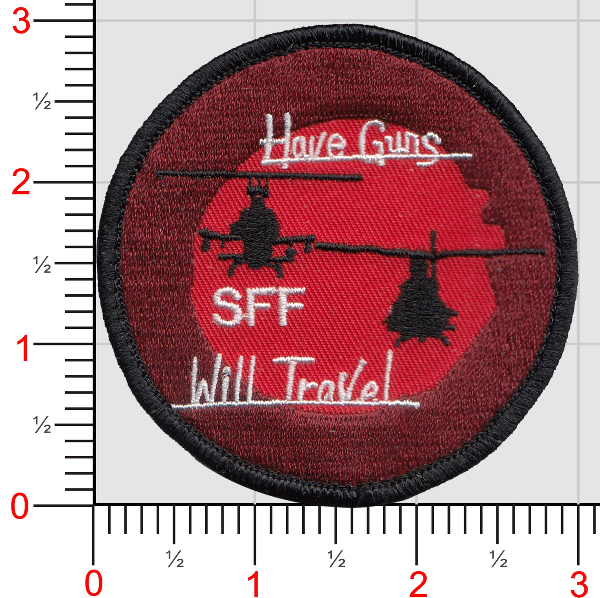 Official HMLA-167 Have Guns Will Travel Shoulder Patches
