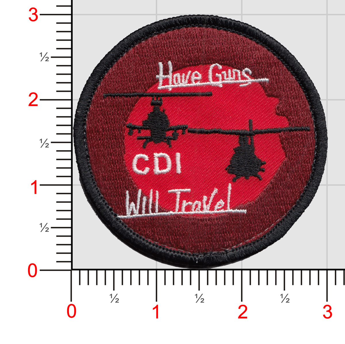 Official HMLA-167 Have Guns Will Travel Shoulder Patches