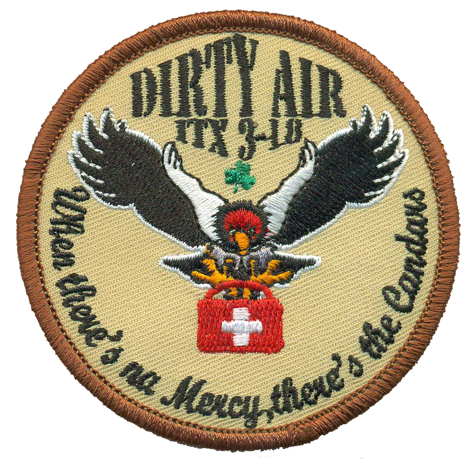 Official HMH-464 Dirty Air ITX 3-18 Desert Tan Patch