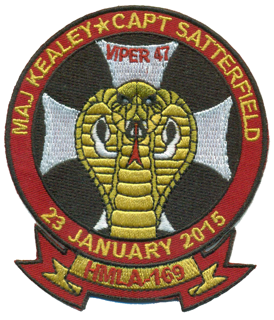 HMLA-169- Maj Kealey/Capt Satterfield Memorial Patch