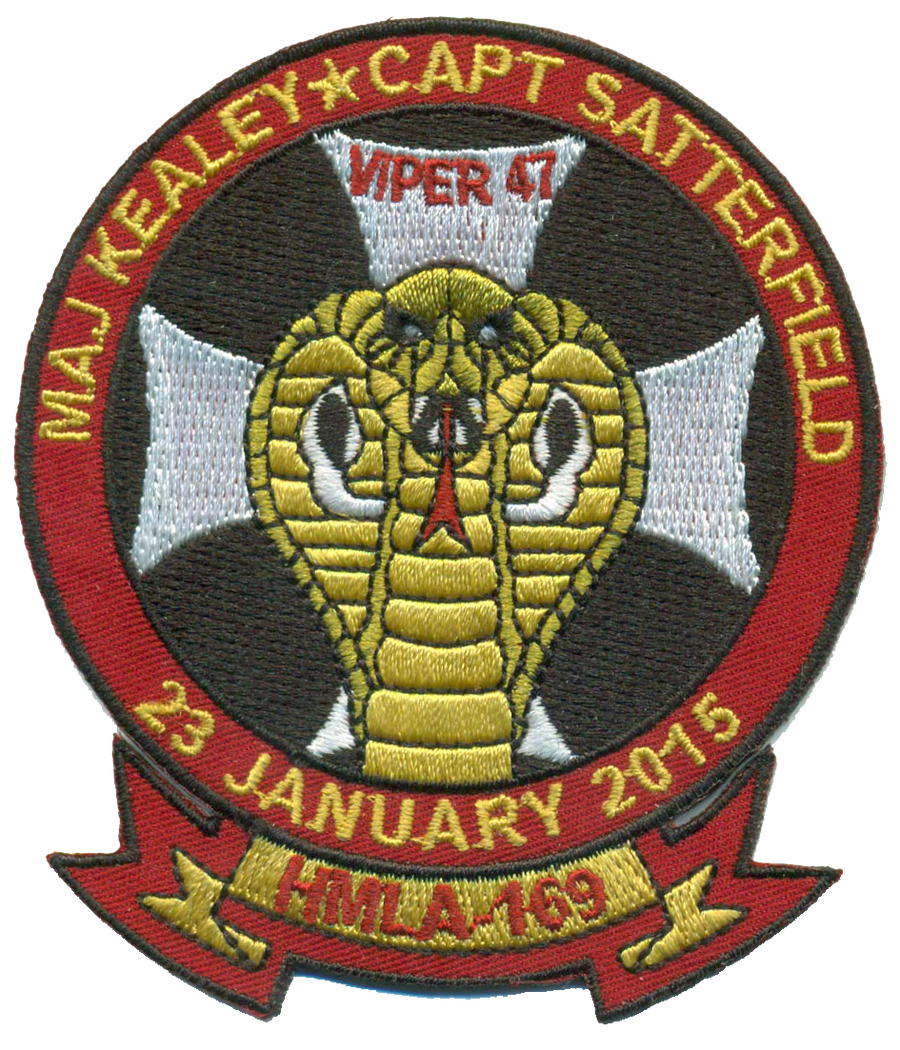 HMLA-169- Maj Kealey/Capt Satterfield Memorial Patch