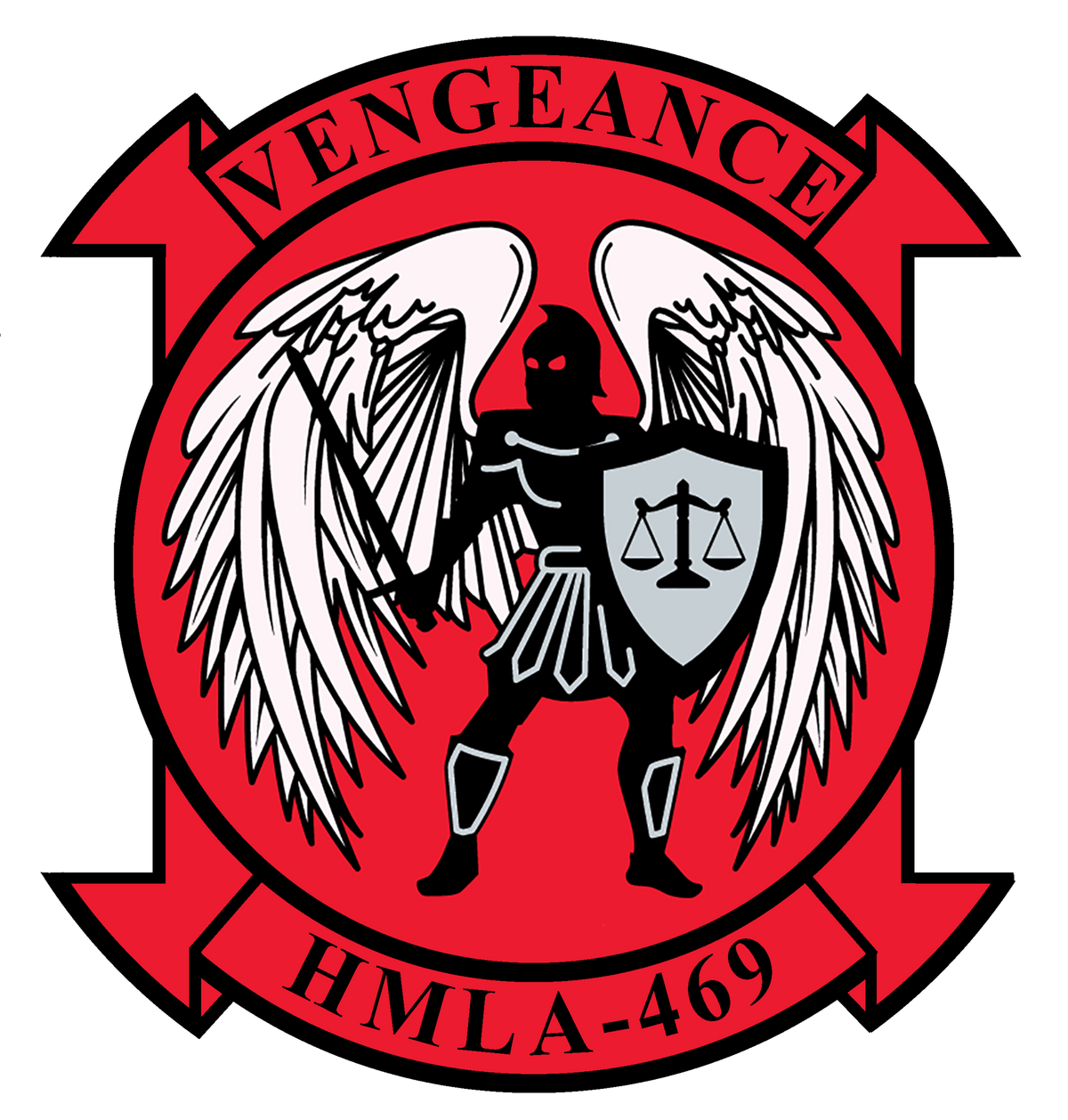 Officially Licensed USMC HMLA-469 Sticker