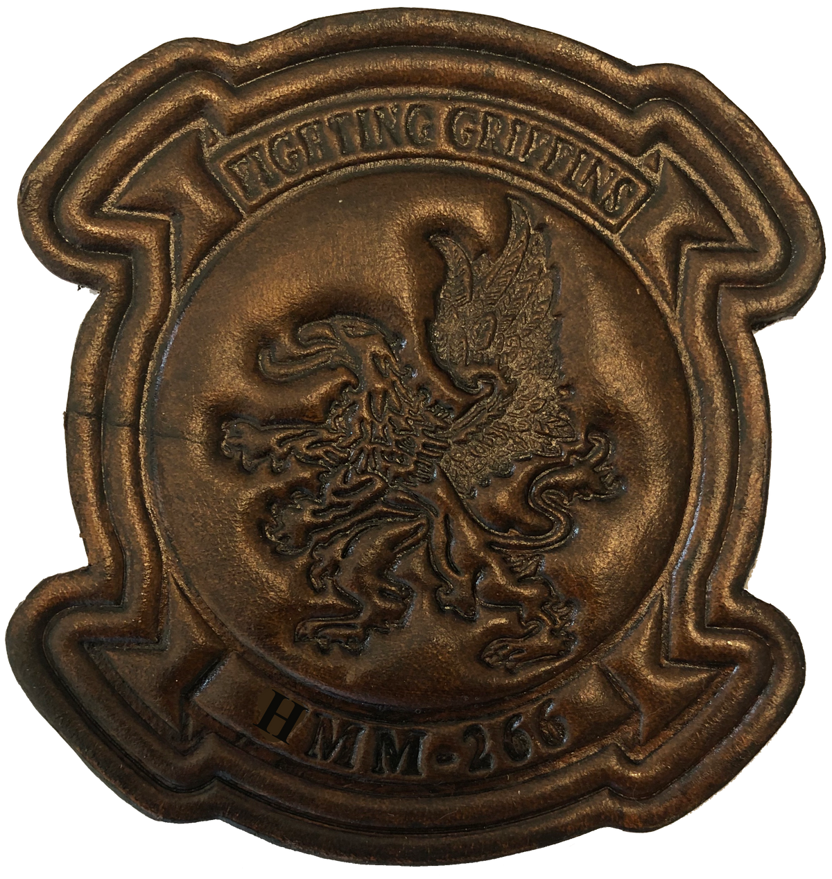 Officially Licensed USMC HMM-266 Fighting Griffins Leather Patch