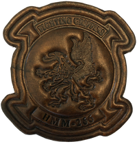 Officially Licensed USMC HMM-266 Fighting Griffins Leather Patch