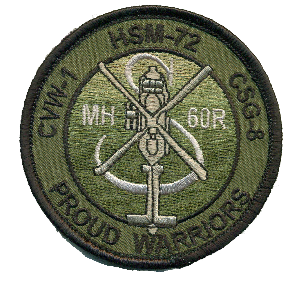 Official HSM-72 Silver Dollar MH-60R Patches