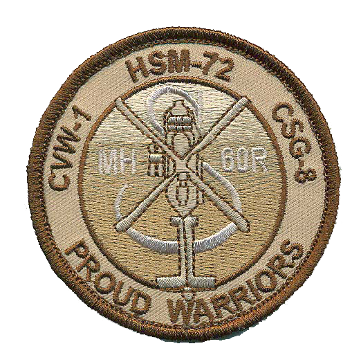 Official HSM-72 Silver Dollar MH-60R Patches