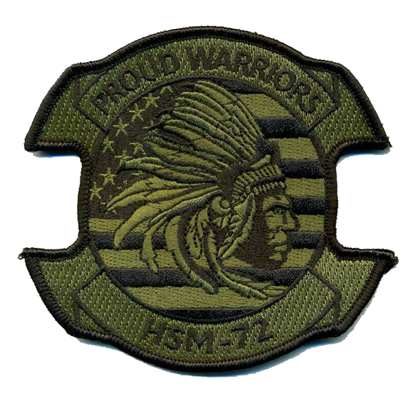 Official US Navy HSM-72 US Flag Patches