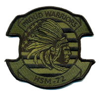 Official US Navy HSM-72 US Flag Patches
