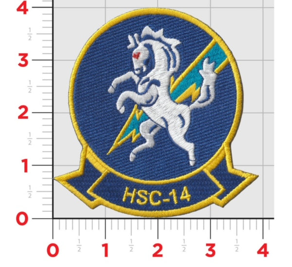 Officially Licensed US Navy HSC-14 Chargers Squadron Patches