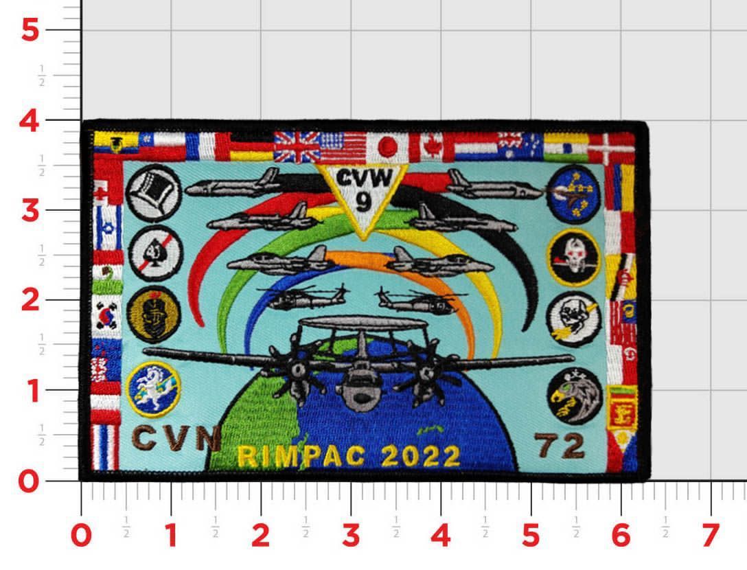 Official VAW-117 Wallbangers RIMPAC 2022 Cruise Patches