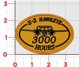 E-2, E-2C, and E-2D Hawkeye Flight Hour Patches