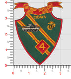Officially Licensed USMC USMC 4th Tank Bn patch