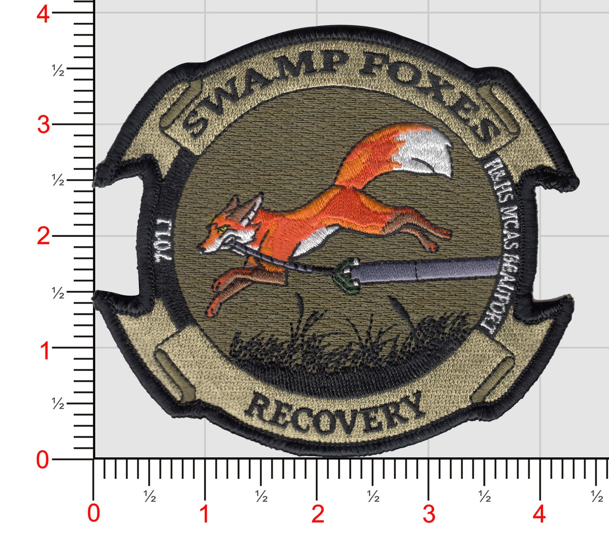 Officially Licensed H&HS Swamp Foxes Recovery Patches (B)