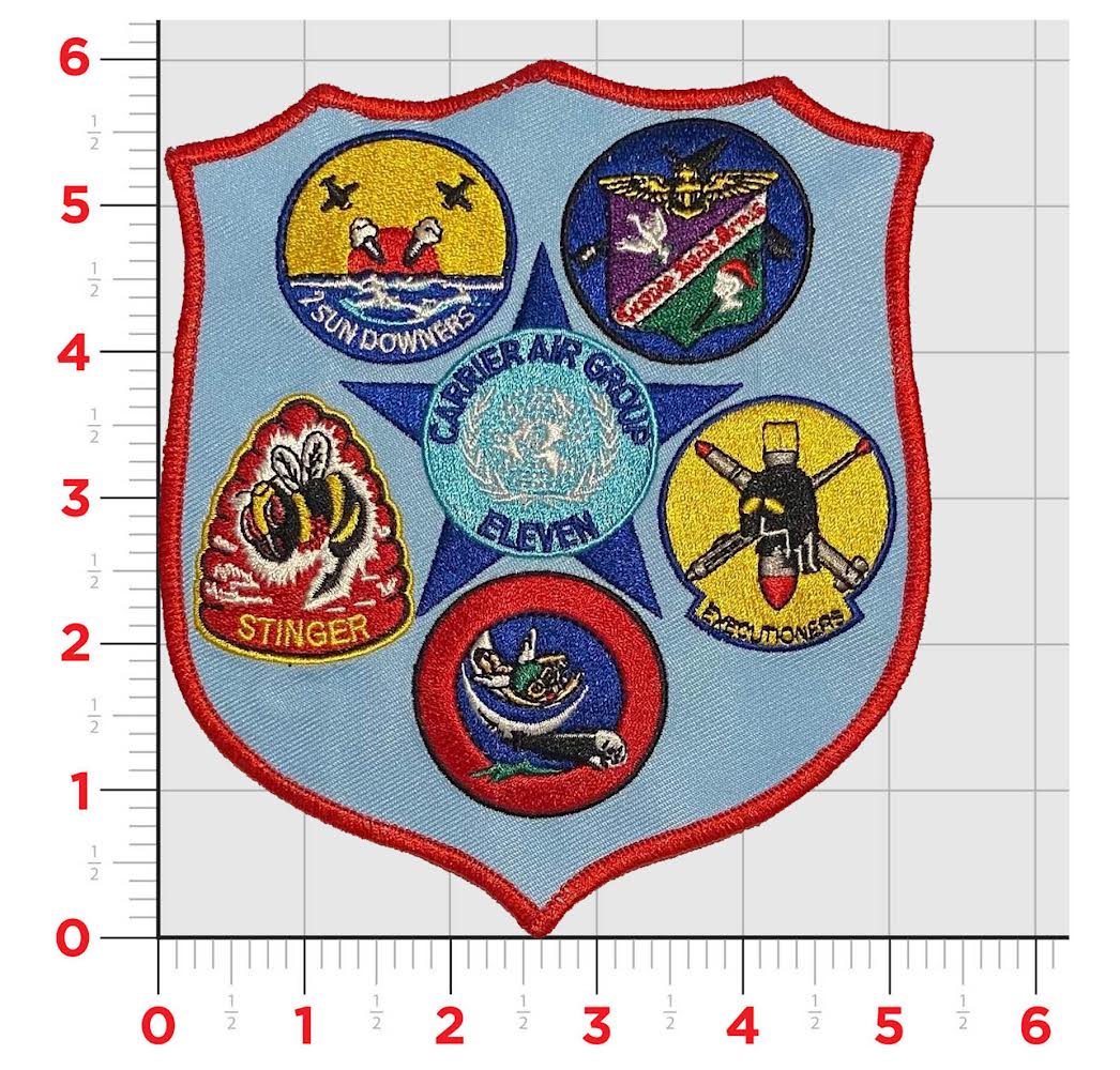 Officially Licensed US Navy  Carrier Air Group 11 WWII patch